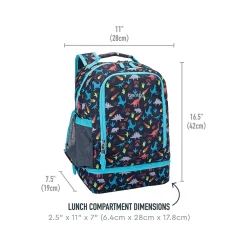 Kids Prints Dinosaur Backpack with Lunch Box, Multicolor (BGBKPAK-DNO)<bentgo Best