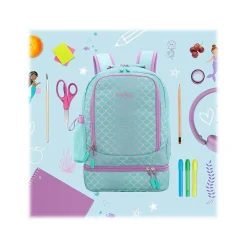 Kids Prints Mermaid Scales Backpack with Lunch Box, Teal/Purple (BGBKPAK-MMD)<bentgo Outlet