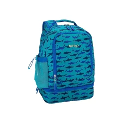 Kids Prints Sharks Backpack with Lunch Box, Blue (BGBKPAK-SHK)<bentgo Outlet