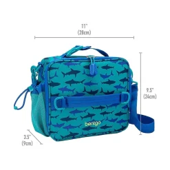 bentgo Kids Prints Sharks Lunch Bag, Blue (BGPTBAG-SHK)