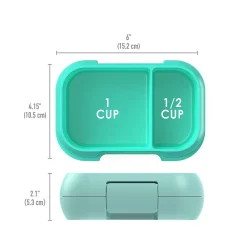 Lunch Totes & Water Bottles|bentgo Kids Snack Container, Aqua, 12 oz. (BGKDSNK-A)
