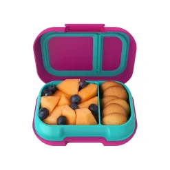 Lunch Totes & Water Bottles|bentgo Kids Snack Container, Fuchsia/Teal, 12 oz. (BGKDSNK-F)