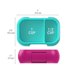 Lunch Totes & Water Bottles|bentgo Kids Snack Container, Fuchsia/Teal, 12 oz. (BGKDSNK-F)