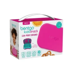 Lunch Totes & Water Bottles|bentgo Kids Snack Container, Fuchsia/Teal, 12 oz. (BGKDSNK-F)
