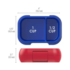 Lunch Totes & Water Bottles|bentgo Kids Snack Container, Red/Royal, 12 oz. (BGKDSNK-R)