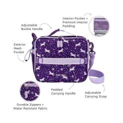 bentgo Kids Unicorn Prints Lunch Bag, Multicolor (BGPTBAG-UNI)