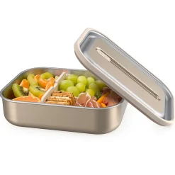 bentgo MicroSteel Lunch Box, Gold, 41 oz. (BGSTLCH-GD)
