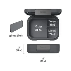 bentgo Modern Lunch Box, Dark Gray, 44 oz. (BGOMDN-DG)