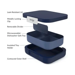 bentgo Modern Lunch Box, Navy, 44 oz. (BGOMDN-N)