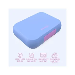 bentgo Pop Lunch Box, Periwinkle/Pink (BGOPOP-PW)