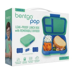 bentgo Pop Lunch Box, Spring Green/Blue (BGOPOP-SG)