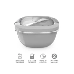 Lunch Totes & Water Bottles|bentgo Salad Container, Gray, 54 oz. (BGOSAL-Y)