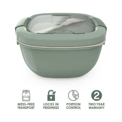 Lunch Totes & Water Bottles|bentgo Salad Container, Khaki Green, 54 oz. (BGOSAL-KG)
