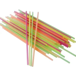 Berkley Square Neon Assorted Colors Stirrer Straws, 1000/Pack (1241202)