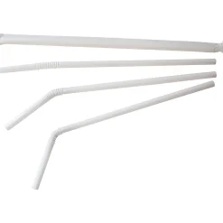 Berkley Square Polypropylene Straws 7.75", White, 400/Box (1245100)