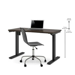 Standing Desks*bestar 28 - 45'' Electric Height Adjustable Table, Dark Chocolate (65857-79)