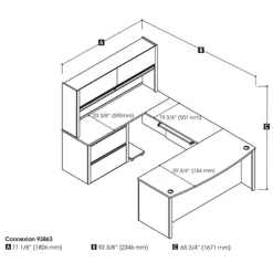 Office Desks*bestar Connexion Collection 71