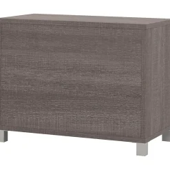 Storage Cabinets*bestar ® Pro-Linea 28" Laminate 2-Shelf Bookcase, Bark Grey (120160-1147)