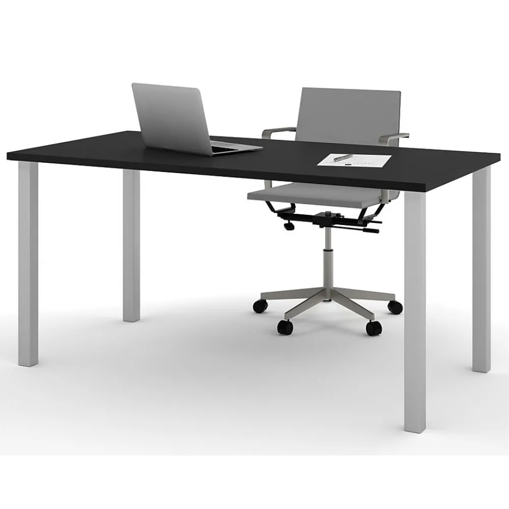 Office Desks*bestar Universel 60" Table Desk, Deep Grey (65865-32)