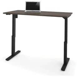 Standing Desks*bestar Universel 60"W Electric Height Adjustable Desk, Antigua (65867-52)