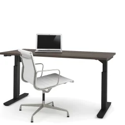 Standing Desks*bestar Universel 60"W Electric Height Adjustable Desk, Antigua (65867-52)