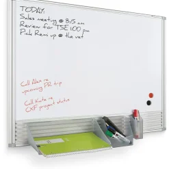 Dry Erase*Best-Rite Cubicle Message Whiteboard 24"H x 36"W, Magnetic Porcelain Steel (661AB)