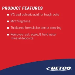 Kling Toilet Bowl Cleaner, Mint-wintergreen Scent, 32 oz., 12/Carton (0751200)<Betco Sale