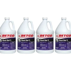 Quat-Stat 5 Disinfectant Liquid Bottle, Lavender, 128 oz., 4/Carton (34104-00)<Betco Online