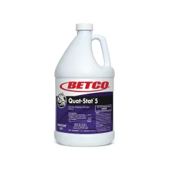 Quat-Stat 5 Disinfectant Liquid Bottle, Lavender, 128 oz., 4/Carton (34104-00)<Betco Online