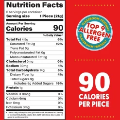 Better Bites DoBite Chocolate Covered Chocolate Chip Dough, 4.4 Oz, 6/Box (356-00001)