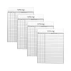 Notepads|Better Office Activity Log Notepad, 8.5" x 11", Ruled, White, 50 Sheets/Pad, 4 Pads/Pack (25837-4PK)