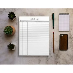 Notepads|Better Office Activity Log Notepad, 8.5