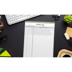 Notepads|Better Office Activity Log Notepad, 8.5