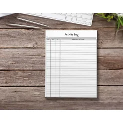 Notepads|Better Office Activity Log Notepad, 8.5