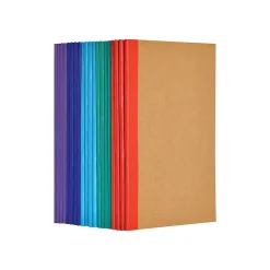 Notebooks|Better Office Customizable Notebook, 5.5" x 8.3", 30 Sheets, Kraft, 20/Pack (25031-20PK)
