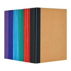 Notebooks|Better Office Customizable Notebook, 4.13" x 5.5", 24 Sheets, Kraft, 24/Pack (25040-24PK)