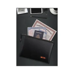 File Storage|Better Office Fabric Fireproof Document Bag, Black, 10