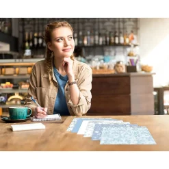 File Folders|Better Office Floral & Paisley Heavy-Duty File Folders, 1/3-Cut Tab, Letter Size, Paper Stock, 18/Pack (80032-18PK0)