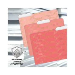 File Folders|Better Office Heavy-Duty File Folders, 1/3-Cut Tab, Letter Size, Paper Stock, Ombre Rainbow, 18/Pack (80030-18PK)