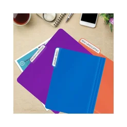File Folders|Better Office Heavy-Duty File Folders, 1/3-Cut Tab, Letter Size, Polypropylene, Neon Assorted Colors, 12/Pack (89021-12PK)