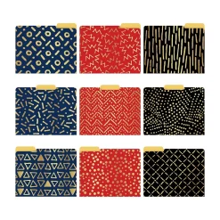 File Folders|Better Office Heavy-Duty File Folders, 1/3-Cut Tab, Letter Size, Paper Stock, Assorted Colors, 18/Pack (80031-18PK)