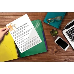 Pocket Folders|Better Office 24-Pocket Poly Project Folder, Multicolor (36900)