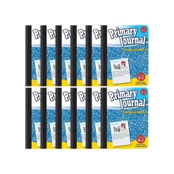 Composition Notebooks|Better Office Primary Journal Composition Notebooks, 7.5" x 9.75", Primary, 100 Sheets, Blue, 12/Pack (25412-12PK)