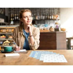 File Folders|Better Office Soft Floral Tile Heavy-Duty File Folders, 1/3-Cut Tab, Letter Size, Paper Stock, 18/Pack (80033-18PK)