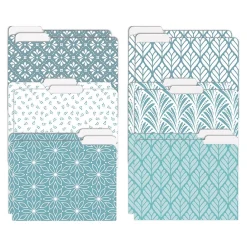 File Folders|Better Office Soft Hue Floral Heavyweight File Folders, 1/3-Cut Tab, Letter Size, Assorted Colors, 12/Pack (80017-12PK)