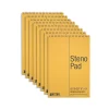Notepads|Better Office Steno Pad, 6" x 9", Gregg-Ruled, Yellow, 60 Sheets/Pad, 8 Pads/Pack (25808-8PK)