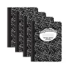 Composition Notebooks|Better Office 1-Subject Composition Notebooks, 7.5" x 9.75", Wide Ruled, 100 Sheets, Black, 12/Pack (25112-12PK)
