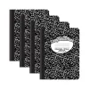 Composition Notebooks|Better Office 1-Subject Composition Notebooks, 7.5" x 9.75", College Ruled, 100 Sheets, Black, 12/Pack (25312-12PK)