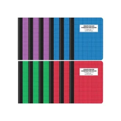 Composition Notebooks|Better Office 1-Subject Composition Notebooks, 7.5" x 9.75", Graph Ruled, 80 Sheets, 12/Pack (25612-12PK)