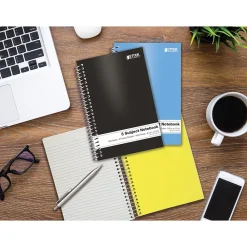 Subject Notebooks|Better Office 3-Subject Notebooks, 5.5